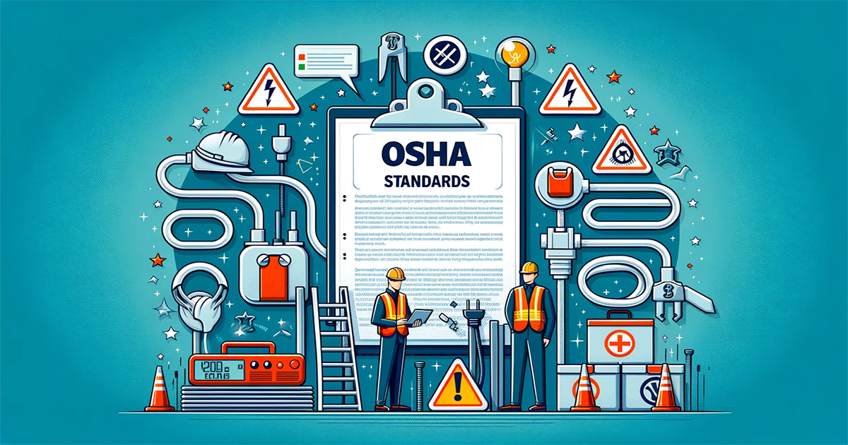 OSHA Standards' in the context of extension cord safety the image focus on the key aspects of OSHA